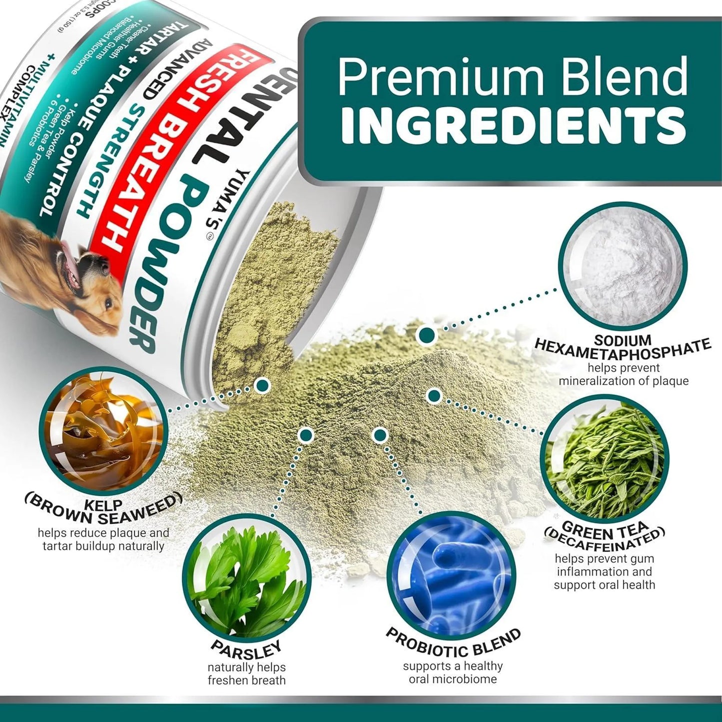 Dog Dental Powder Breath Freshener
